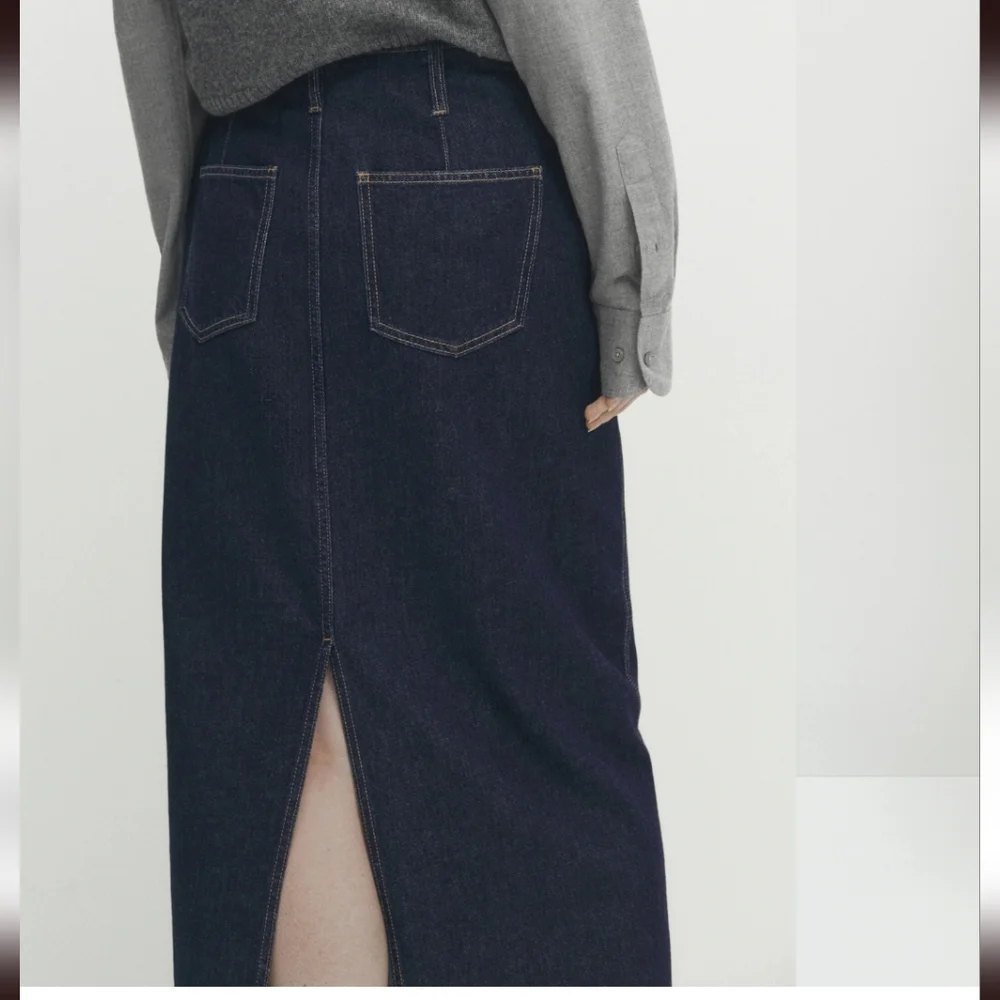 Zara/Massimo Dutti Denim Skirt, size 12 - Picture 3 of 16
